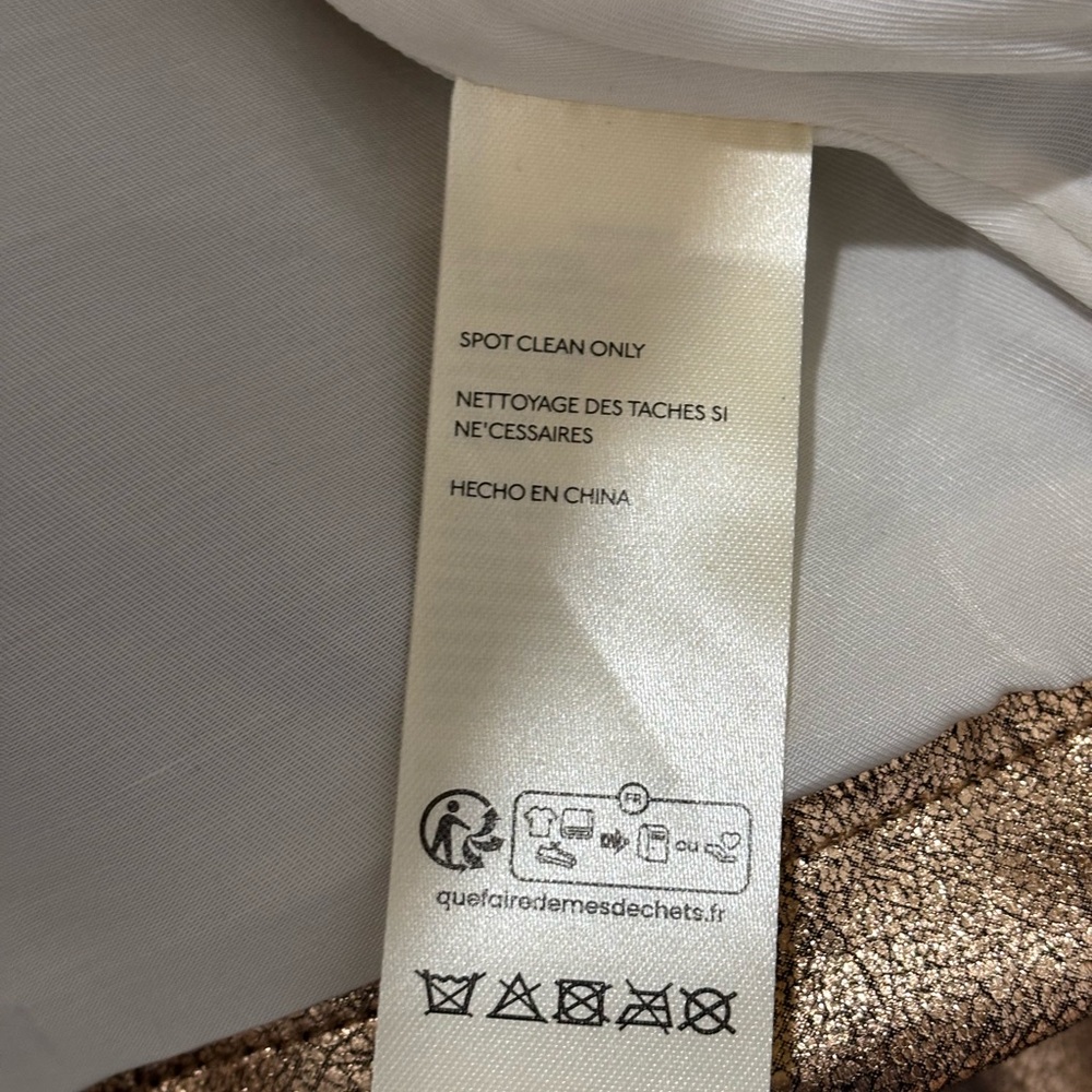 Anthropologie Metallic Bronze Moto Jacket - Picture 10 of 12